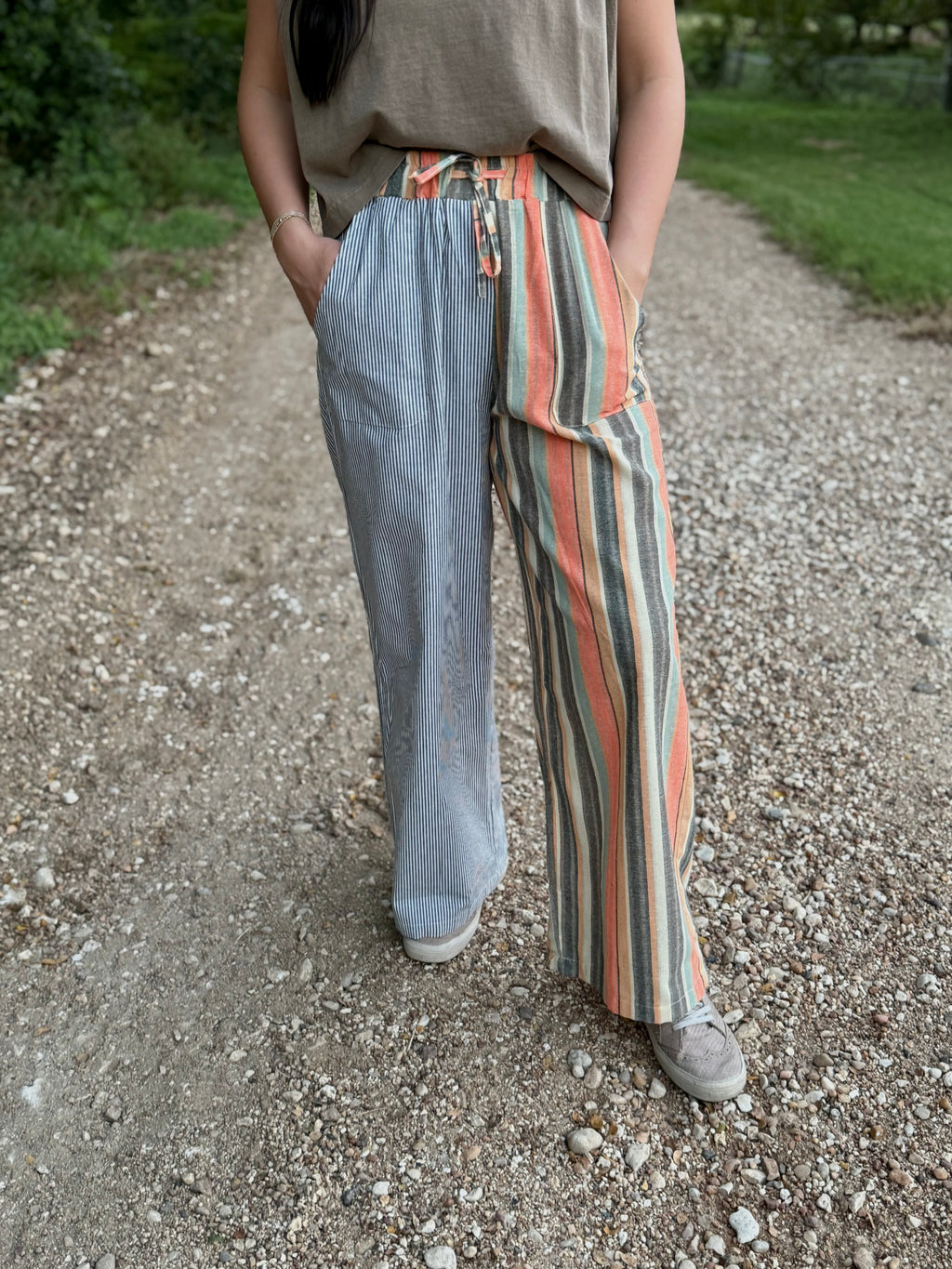 Spring Serape Striped Pants