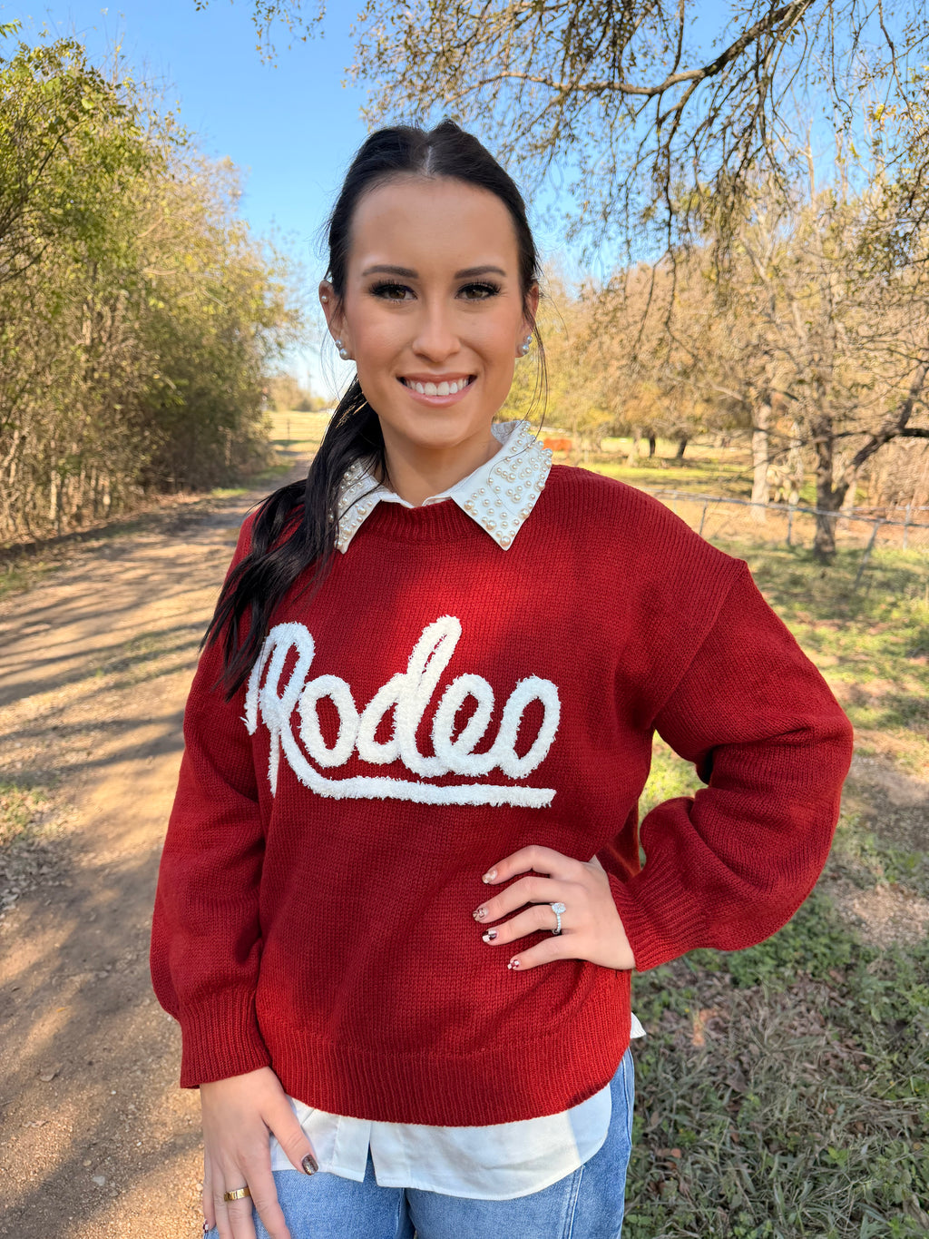 Rodeo Red Sweater