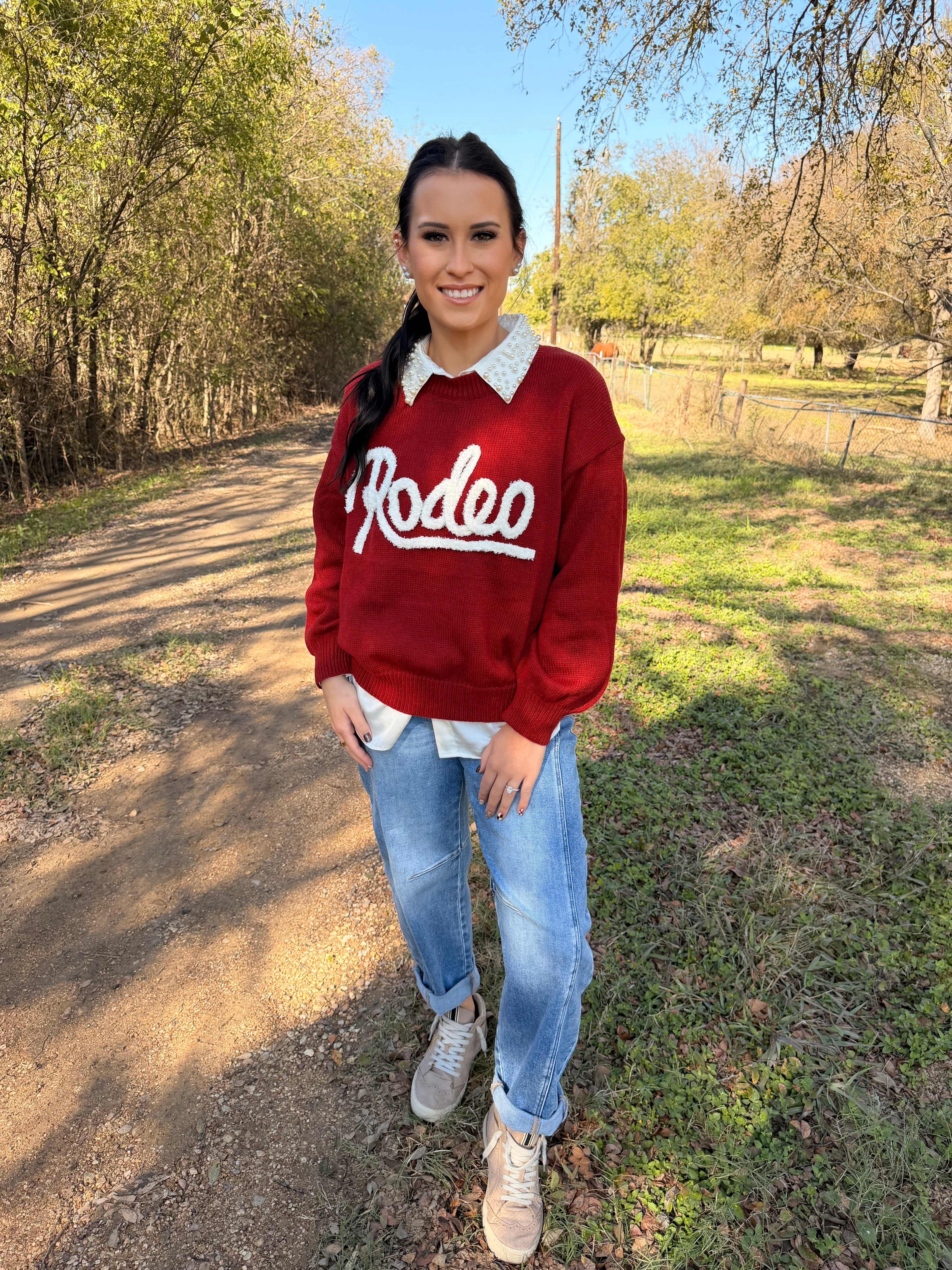 Rodeo Red Sweater