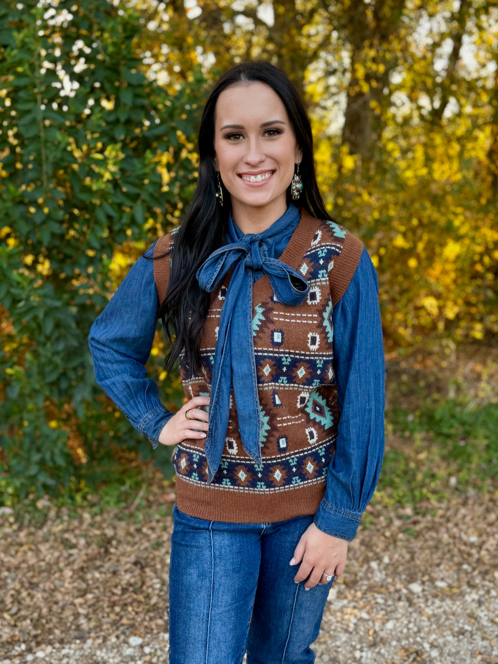 Aztec Sweater Vest