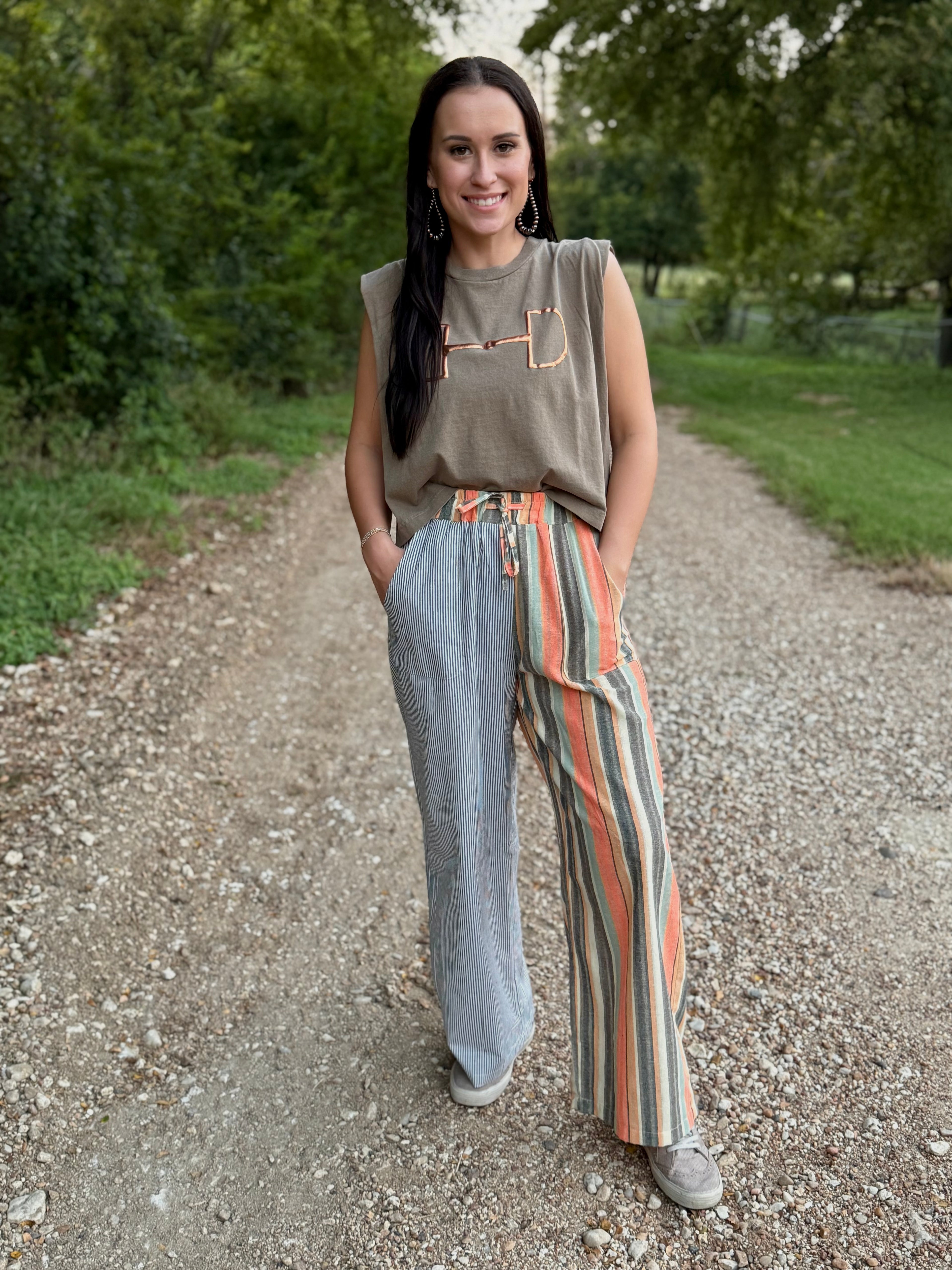 Spring Serape Striped Pants