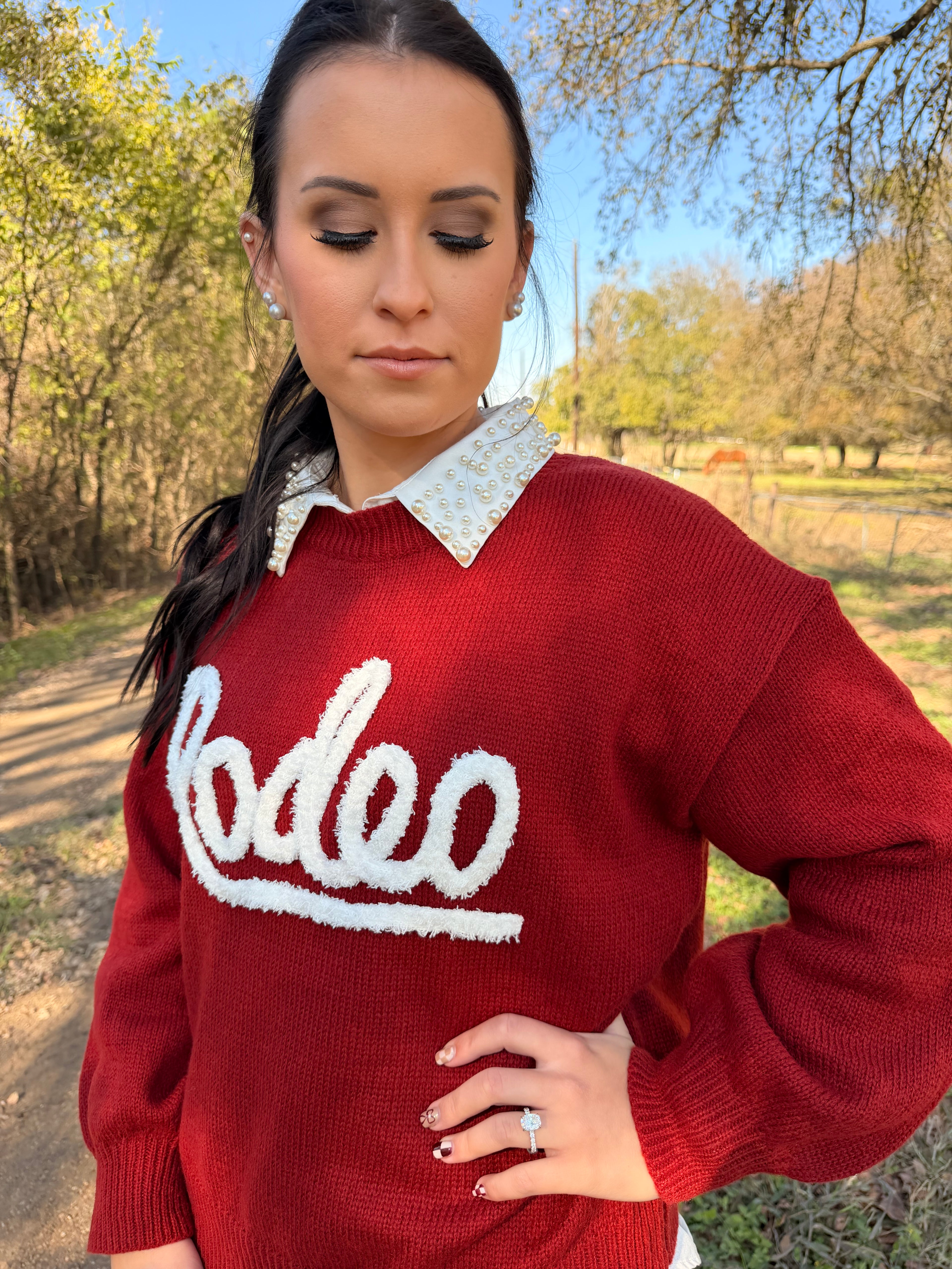 Rodeo Red Sweater