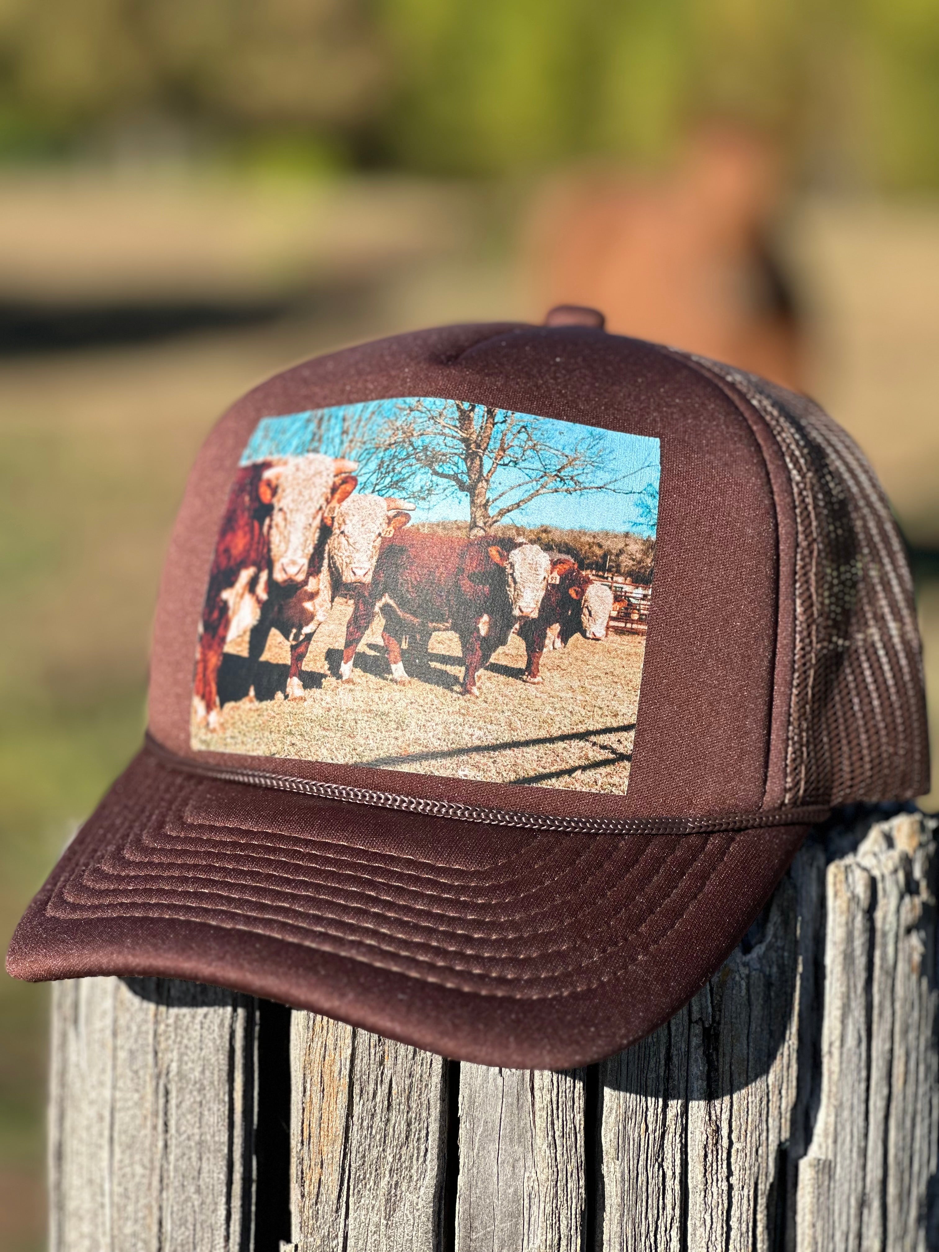 Brown Hereford Herd Hat