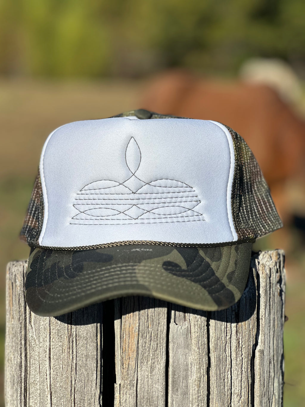 Camo Boot Stitch Hat