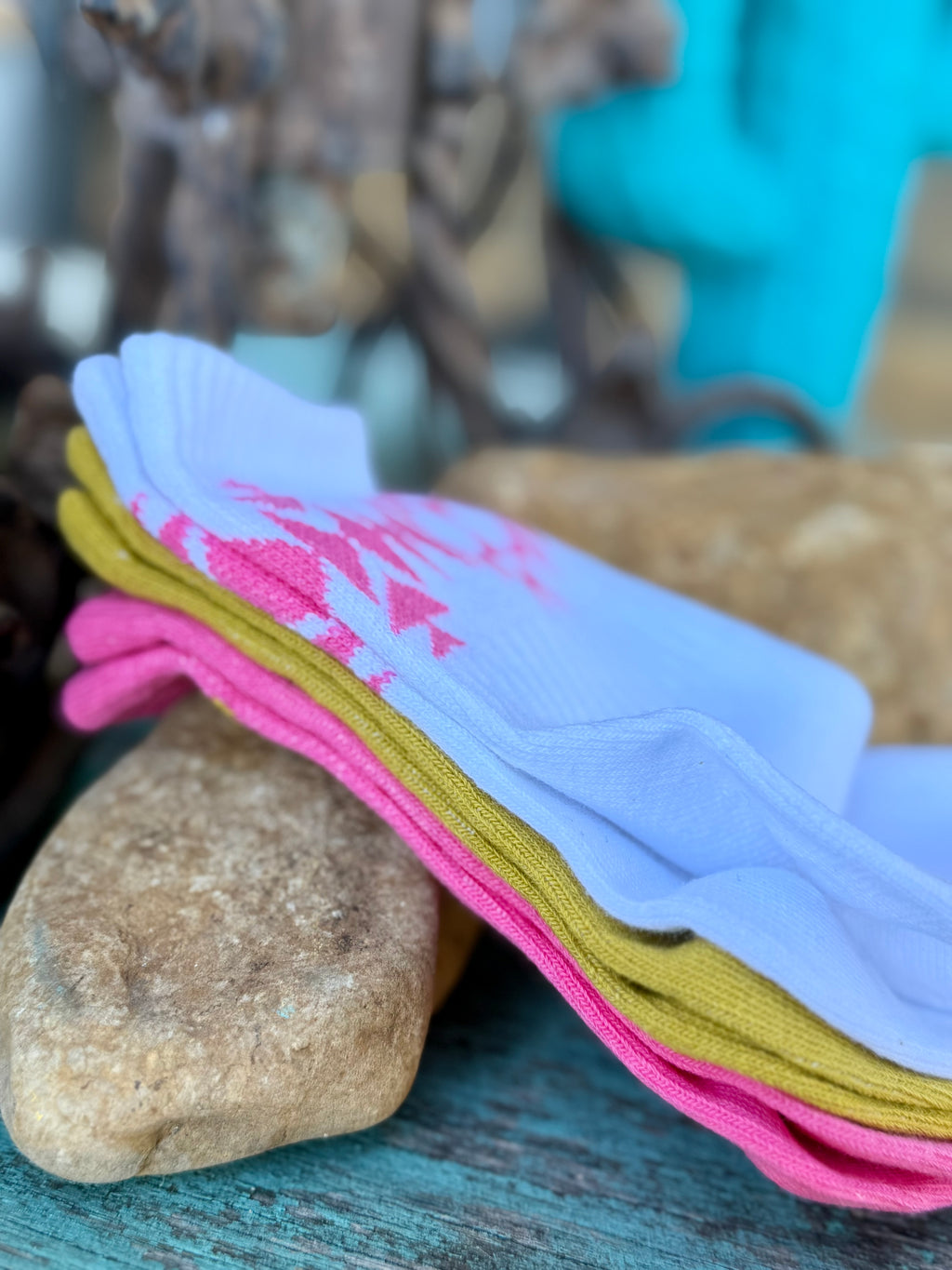 Sock Em Silly Skull Agave Adult Socks- 3 Pack