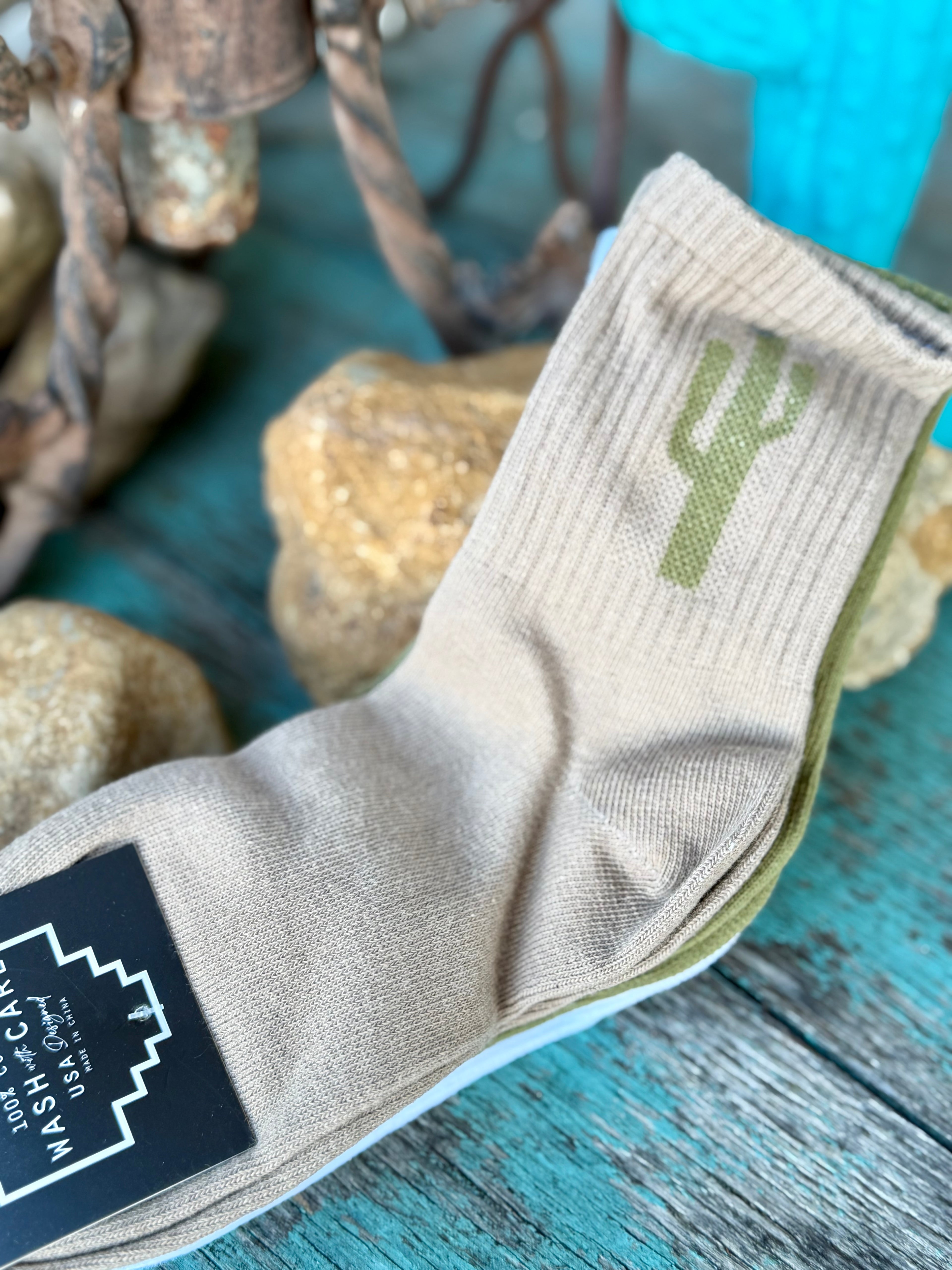 Sock Em Silly Cacti Mood Adult Socks- 3 Pack