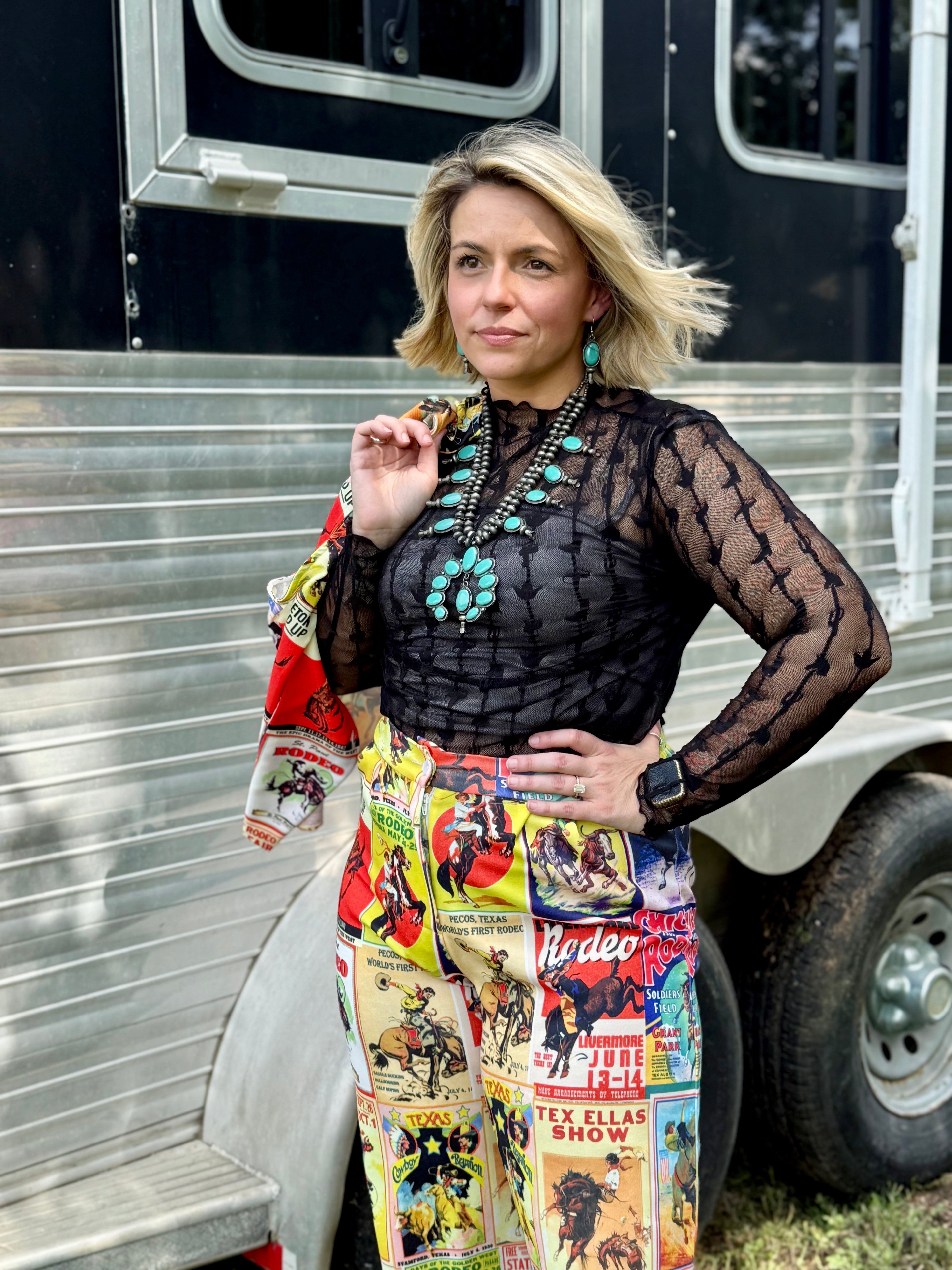 Black Mesh Long Sleeve