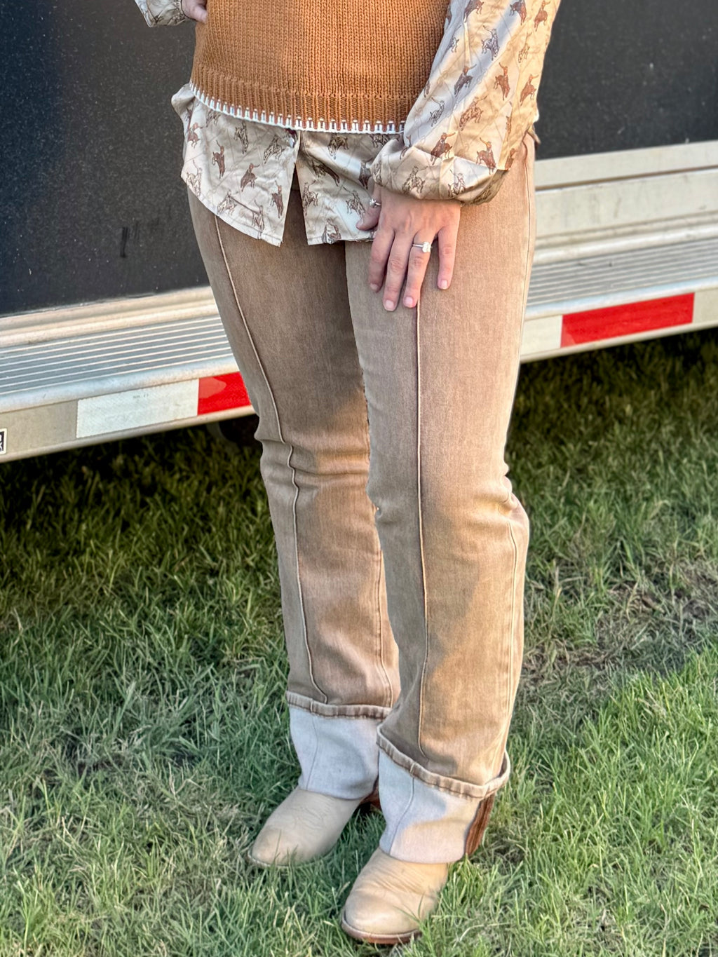 Tan Denim Line Drivers