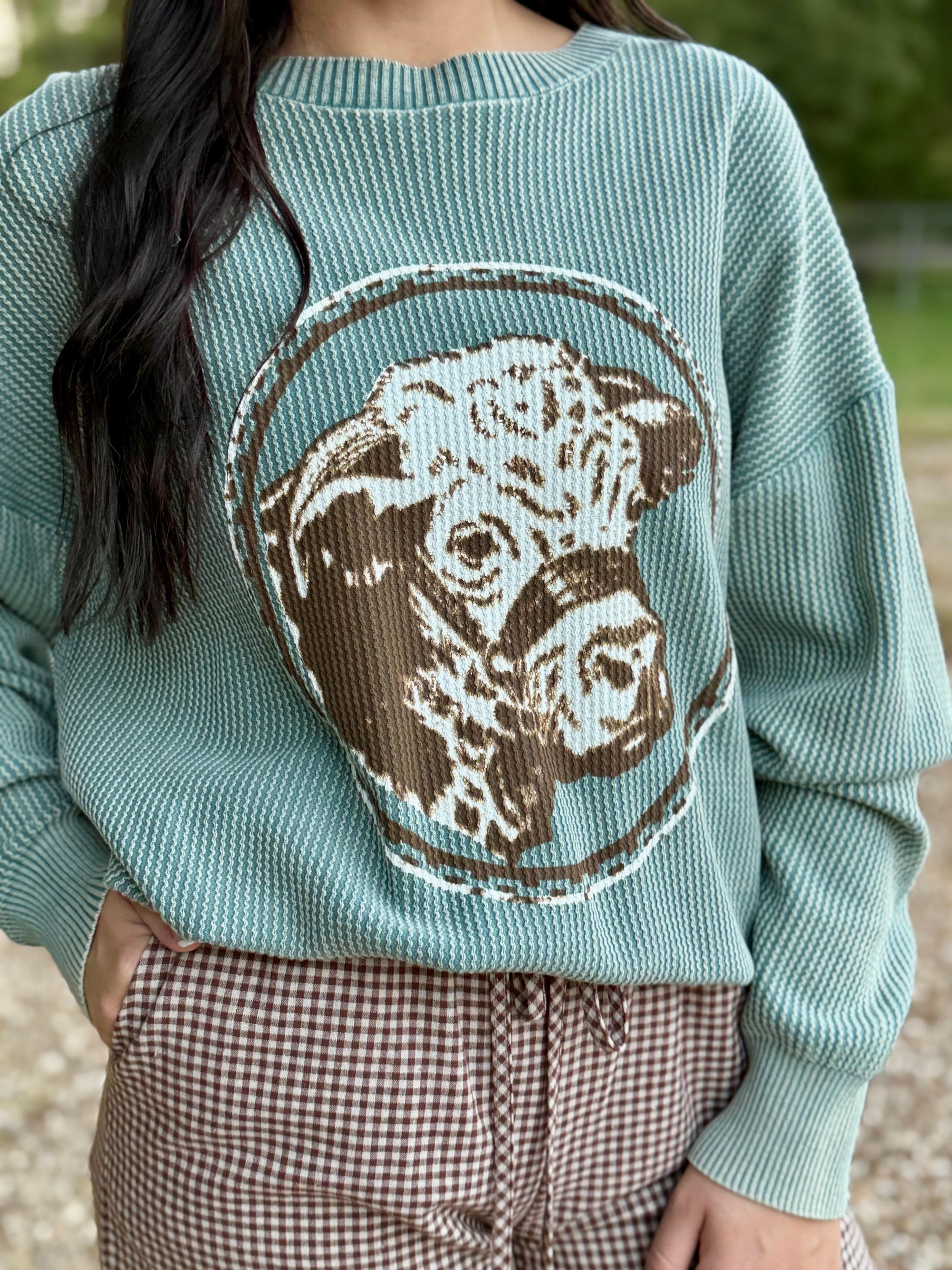 Waffle Hereford Sweatshirt