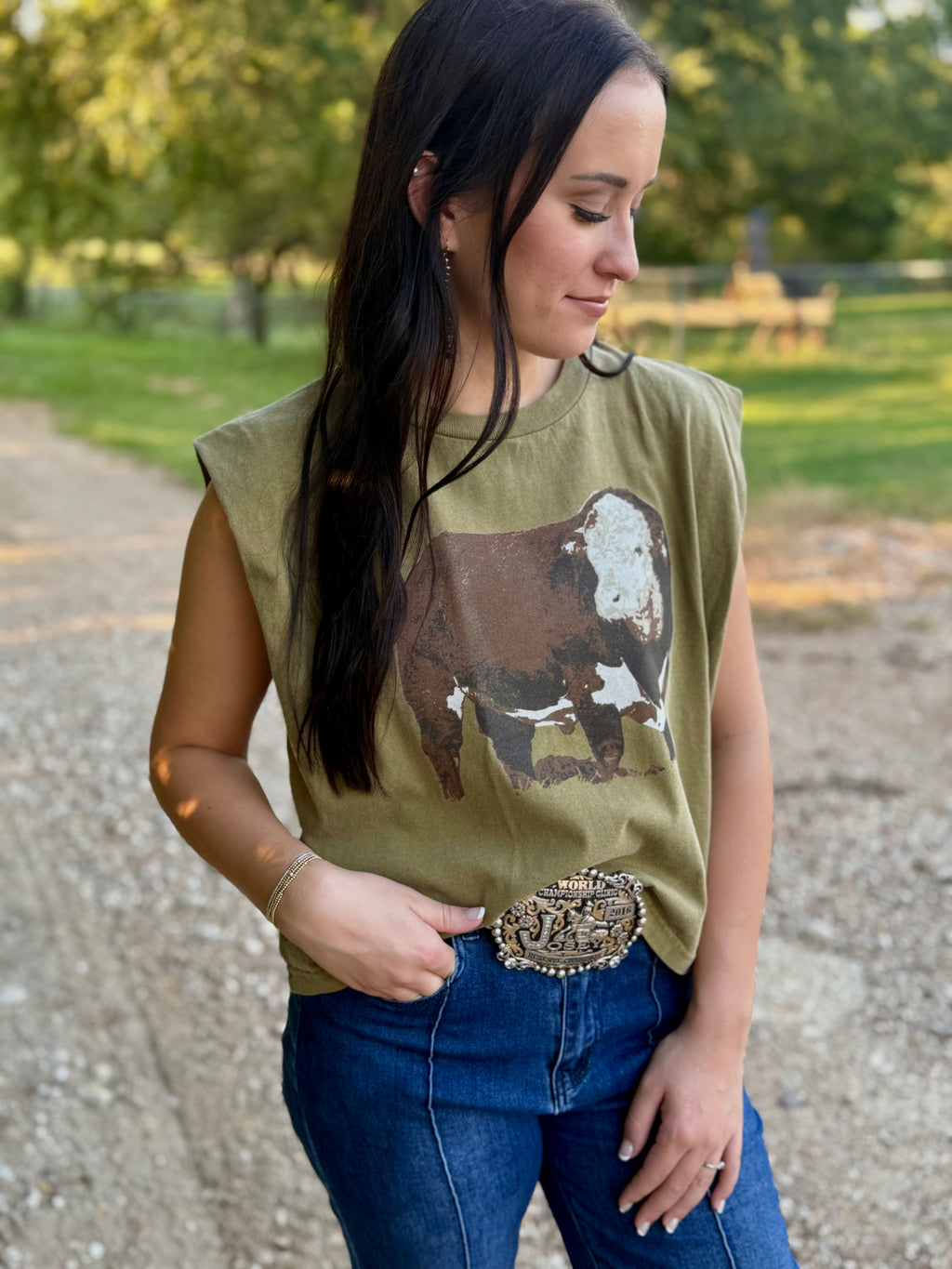 Sage Hereford Boxy Tank