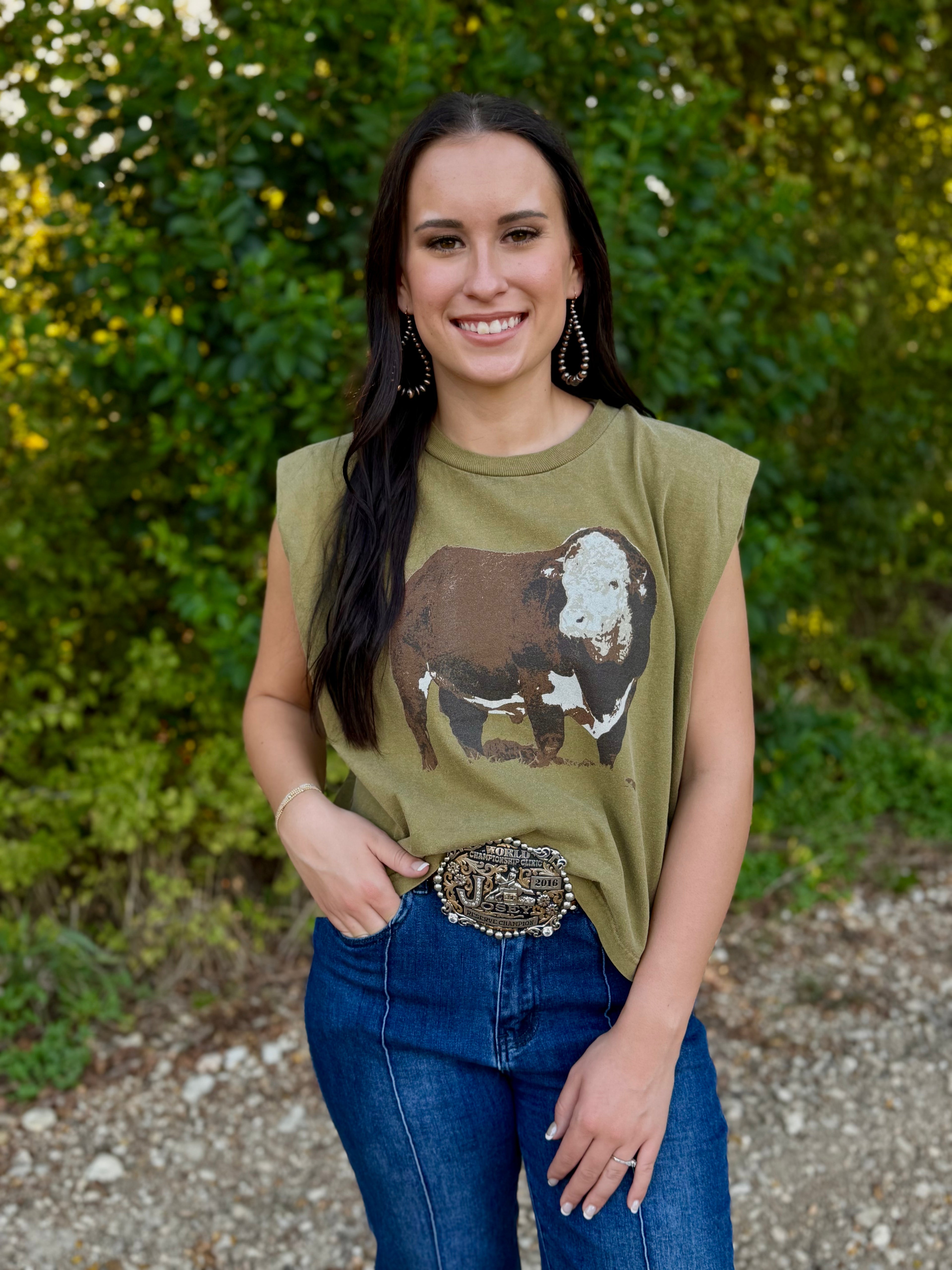 Sage Hereford Boxy Tank