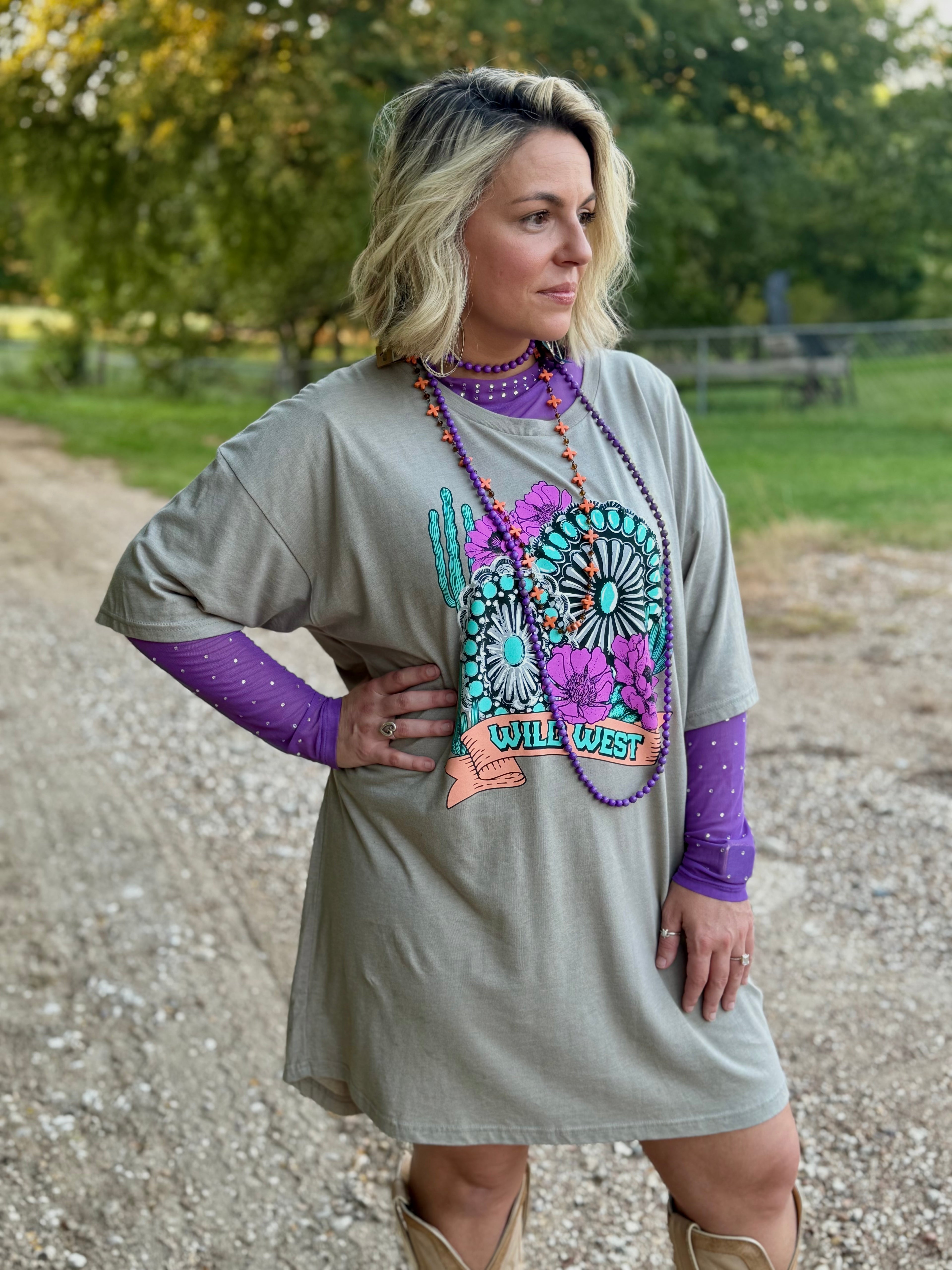 Wild West Grey Dress