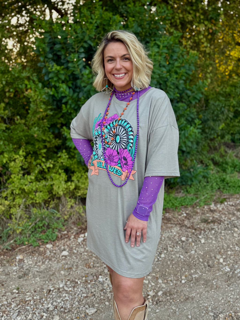 Wild West Grey Dress