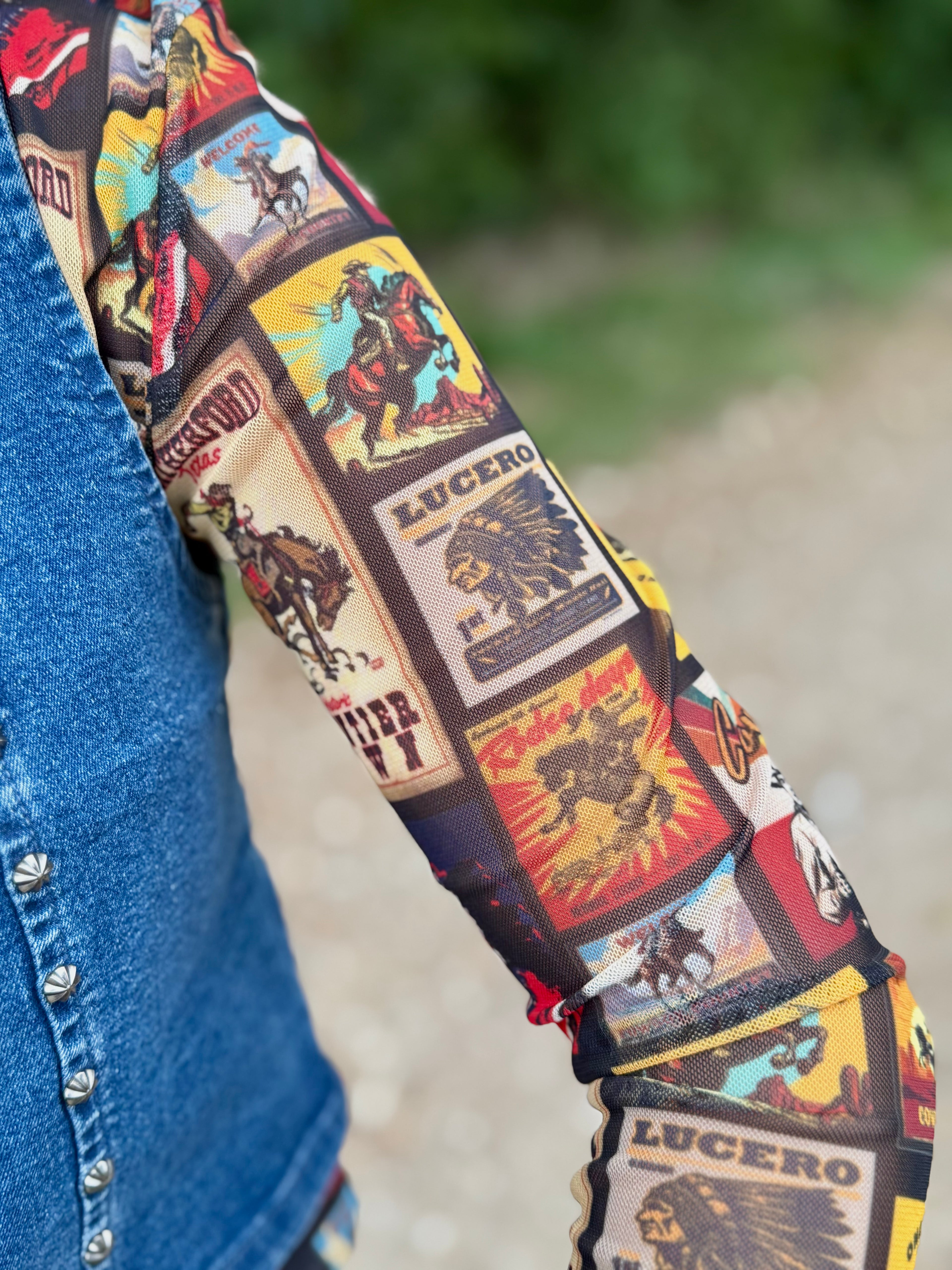 Rodeo Poster Mesh Long Sleeve